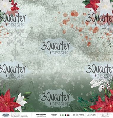 3 Quarter Designs - 12 x 12 Paper Pack - Merry Magic
