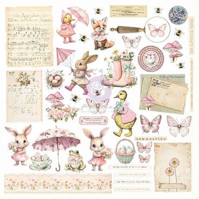 Prima Marketing - Frank Garcia - Sweet Spring Collection - Ephemera Pieces - 982157 - 72 pcs