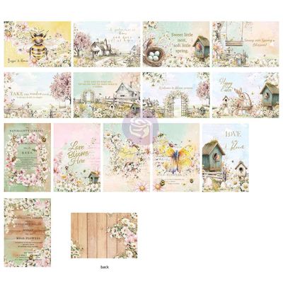 Prima Marketing - 3 Girls Tale - Among The Wildflowers Collection - 4" x 6" Journal Cards - 682255 - 45 pcs