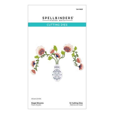 Spellbinders Paper Arts - Regal Reflections Collection - Regal Blooms Etched  Dies - 12 pcs - S4-1465