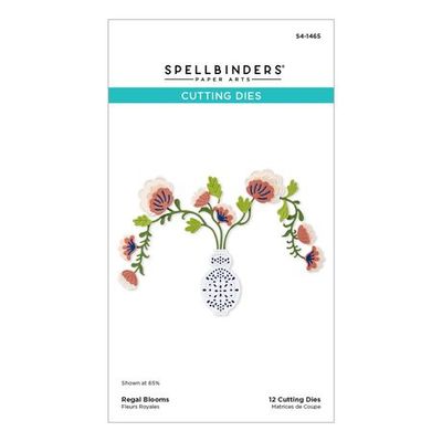 Spellbinders Paper Arts - Regal Reflections Collection - Regal Blooms Etched  Dies - 12 pcs - S4-1465
