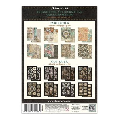 Stamperia - Gardens of Time Collection - Junk Journal - Focus Points - SBJKS01 - 16 sheets