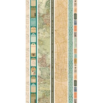 49 &amp; Market - Travel Diaries Collection - By Michelle Coleman - Washi tape Sheets - 6" x 12" - MTD35933