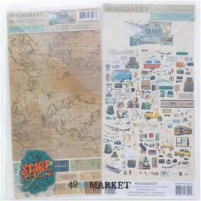 49 &amp; Market - Travel Diaries Collection - By Michelle Coleman - Bundle with Patch - MTD35735