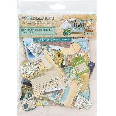 49 &amp; Market - Travel Diaries Collection - By Michelle Coleman - Ephemera - Die Cuts - MTD35926