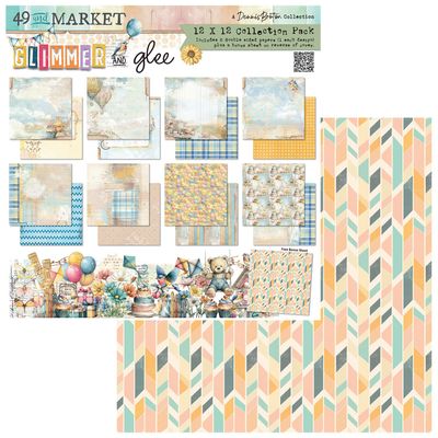 49 &amp; Market - Glimmer &amp; Glee Collection - By Denis Bruton - 12" x 12" Paper Pack - DGG35964