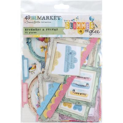 49 &amp; Market - Glimmer &amp; Glee Collection - By Denis Bruton- Ephemera - Die Cuts - DGG36138 - 91 pcs
