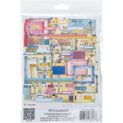 49 &amp; Market - Glimmer &amp; Glee Collection - By Denis Bruton- Ephemera - Die Cuts - DGG36138 - 91 pcs