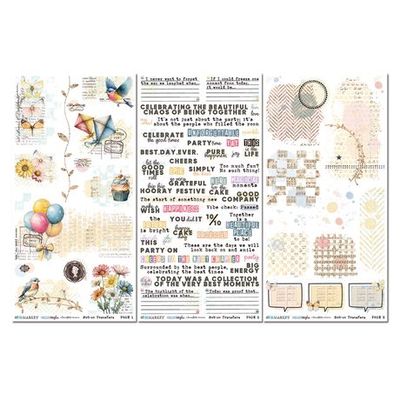 49 &amp; Market - Glimmer &amp; Glee Collection - By Denis Bruton - Rub On Transfers - 6" x 12" - DGG36114