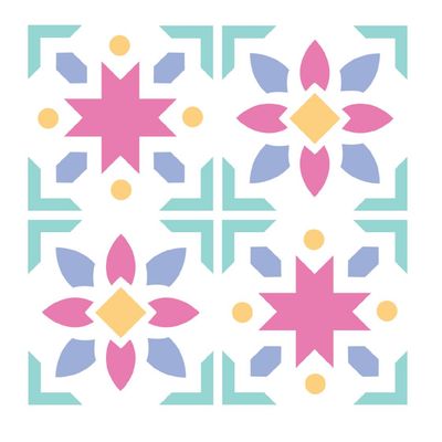 Sizzix - By Catherine Pooler - Layered Stencil Set - Patchwork Tile - 667119 - 5pcs
