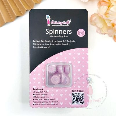 Dress My Craft - Spinners - Pink - DMCA9586 - 12 PCs