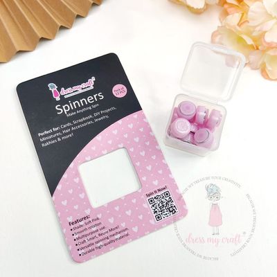 Dress My Craft - Spinners - Pink - DMCA9586 - 12 PCs