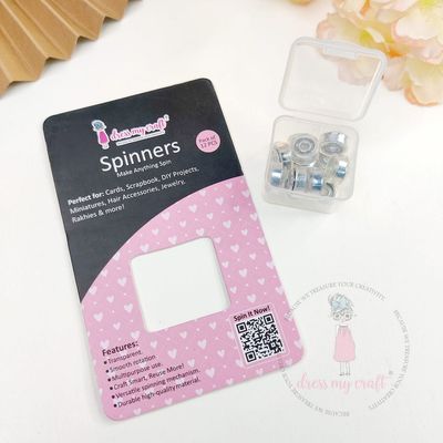 Dress My Craft - Spinners - Transparent - DMCA9652 - 12 PCs