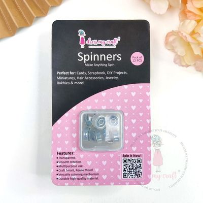Dress My Craft - Spinners - Transparent - DMCA9652 - 12 PCs
