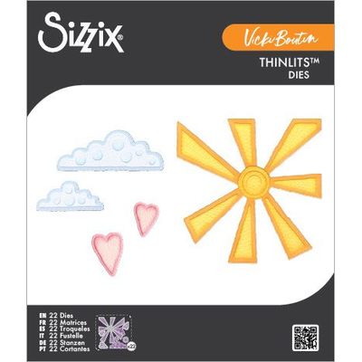 Sizzix &amp; Vicki Boutin - Thinlets - Die Set - Sunny Days - 667163 - 22 pcs