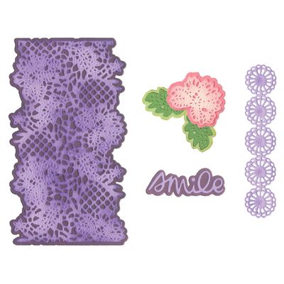 Sizzix &amp; Vicki Boutin - Thinlets - Die Set - Lovely Lace - 667165 - 11 pcs