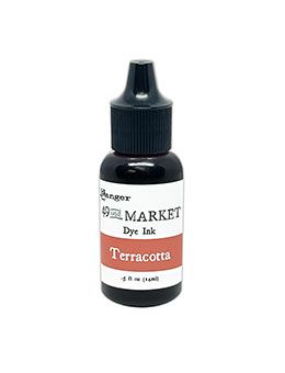 49 &amp; Market - Ranger - Dye Ink - Re Inkers - Terracotta - FMI95415 - 0.5 Fl oz (15ml)