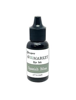 49 &amp; Market - Ranger - Dye Ink - Re Inkers -  Spanish Moss - FMI95408 - 0.5 Fl oz (15ml)