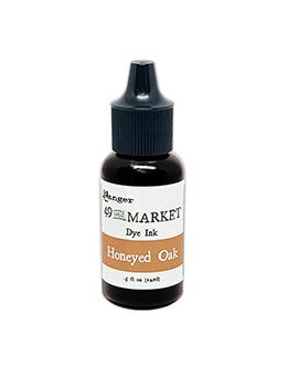49 &amp; Market - Ranger - Dye Ink - Re Inkers -  Honeyed Oak - FMI95378 - 0.5 Fl oz (15ml)