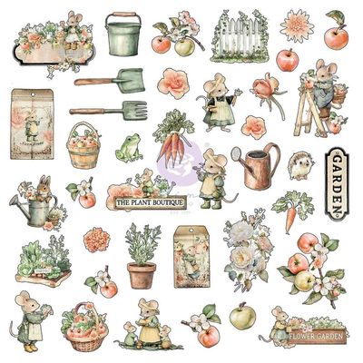 Prima Marketing - Homegrown Collection -  Ephemera - 683559  - 78 pcs