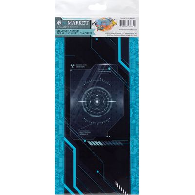 49 & Market - Level Up Collection - By Denis Bruton - Cello Stickers (PET Tape) - 6" x 12" - DLU36640 - 2 Sheets