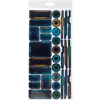 49 & Market - Level Up Collection - By Denis Bruton - Cello Stickers (PET Tape) - 6" x 12" - DLU36640 - 2 Sheets