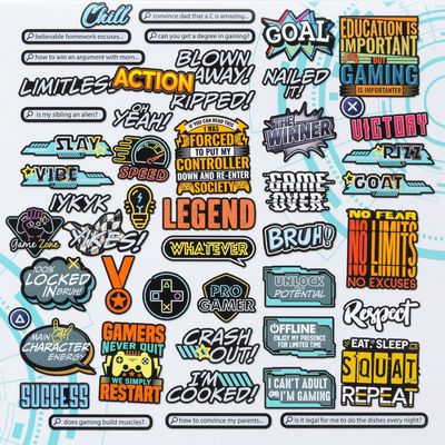 49 & Market - Level Up Collection - By Denis Bruton - Chipboard Set - DLU36657- 50 pcs