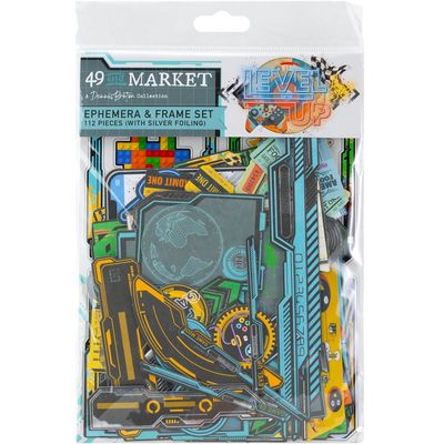 49 & Market - Level Up Collection - By Denis Bruton - Ephemera - Die Cuts - DLU36633 - 112 pcs