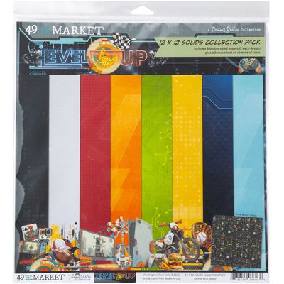 49 & Market - Level Up Collection - By Denis Bruton - 12" x 12" Solids Paper Pack - DLU36466