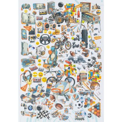 49 & Market - Level Up Collection - By Denis Bruton - Laser Cut Elements - 6" x 12" - DLU36626 - 140 pcs