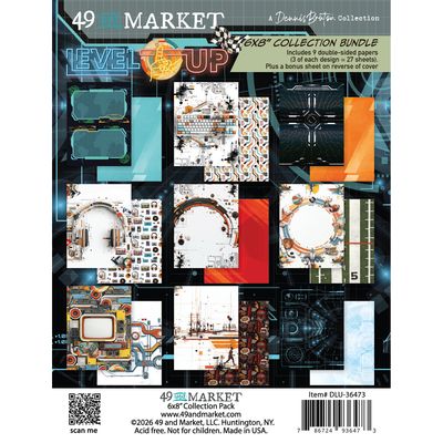 49 & Market - Level Up Collection - By Denis Bruton - 6" x 8" - Paper Pack - DLU36473 - 27 sheets