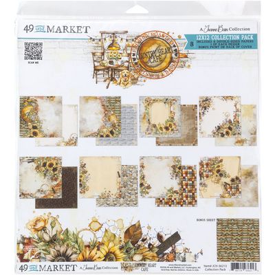49 & Market - Country Heart Cafe Collection - By Joanne Bains - 12" x 12" Paper Pack - JCH36213