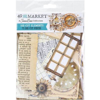 49 & Market - Country Heart Cafe Collection - By Joanne Bains - Ephemera - Die Cuts - JCH36398- 73 pcs