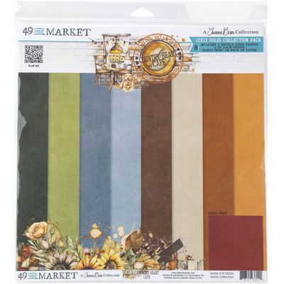 49 & Market - Country Heart Cafe Collection - By Joanne Bains- 12" x 12" Solids Paper Pack - JCH36220