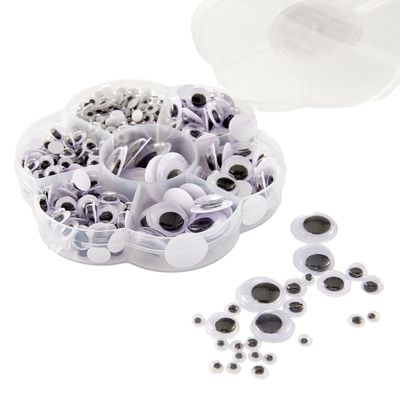 Spellbinders Paper Arts - Wobbly Eyes & Container - Multi Sizes - SCSE-058 - 19 grams