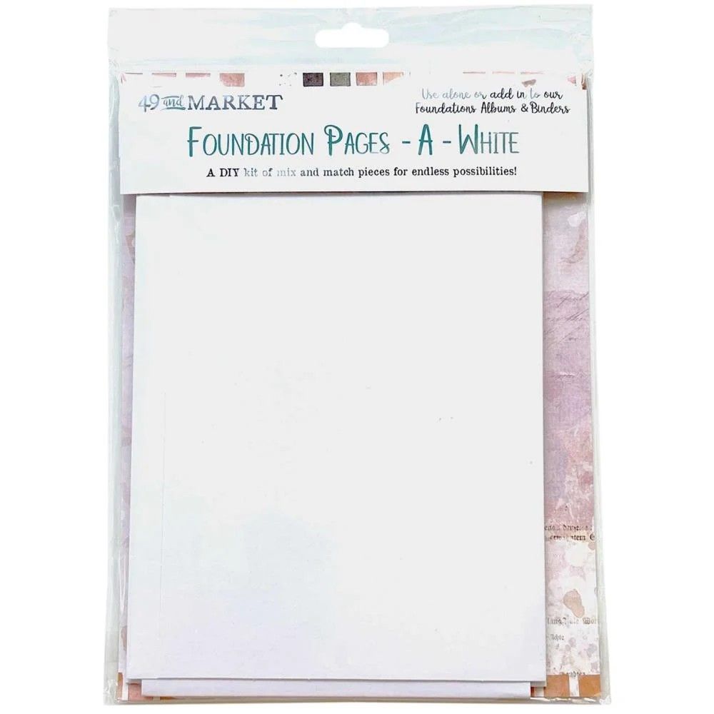 49 &amp; Market - Foundations - Album Inserts - Foundation Pages - White - A - FP39043