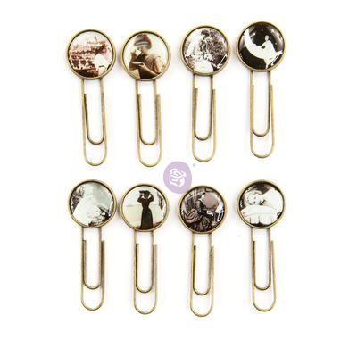 Prima Marketing - Finnabair - Art Daily Planner - Epoxy paper Clips - Nostalgia - 964818 - 8 pcs