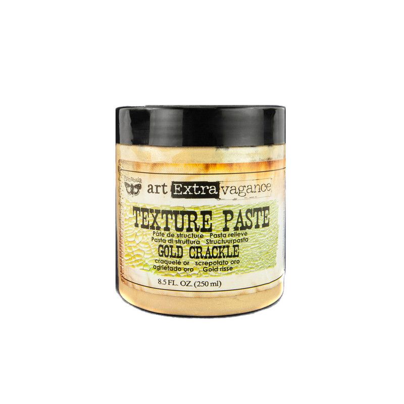 Prima Marketing - Structure (Texture ) Paste - Gold Crackle Finish - 961558 - 8.5 fl oz (250ml)