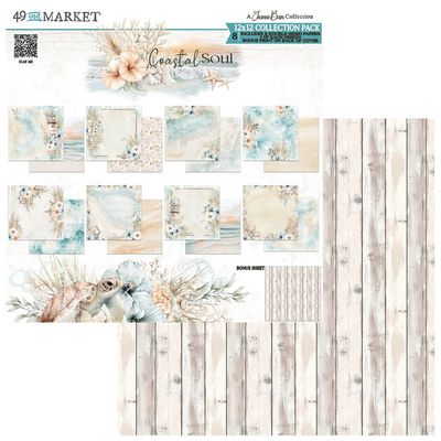 49 &amp; Market - Coastal Soul Collection - By Joanne Bain - 12" x 12" Paper Pack - JSC36794