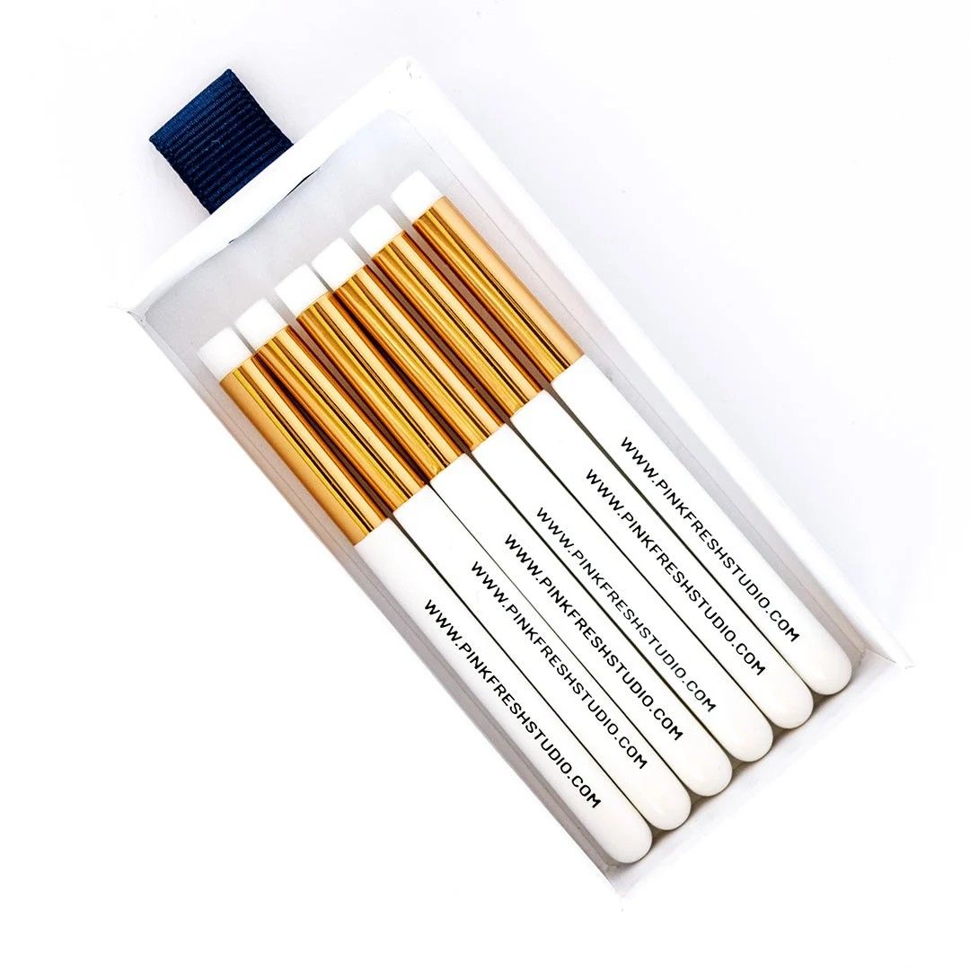 PinkFresh Studio - Essentials - Blending Brush Set - Mini - 1/4" - PF107ES - 6 pack