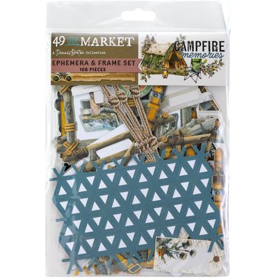 49 &amp; Market - A Dennis Bruton Collection - Campfire Memories -  Ephemera - Die Cuts - DCM37463 - 106 pcs