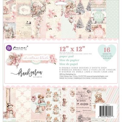 Prima Marketing - A Frank Garcia Collection - Christmas Blush - 12" x 12" Paper Pack - 982577 - 16 Sheets