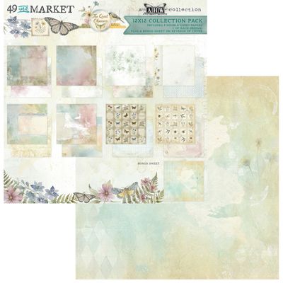49 &amp; Market - An Art House Whimsy Collection - The Quiet Observer - 12" x 12" - Paper Pack - TQO37029