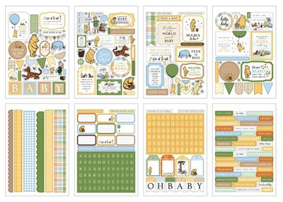 Echo Park Paper Co - Winnie the Pooh Baby Collection - Sticker Book - WPB442029 - 16 Pages