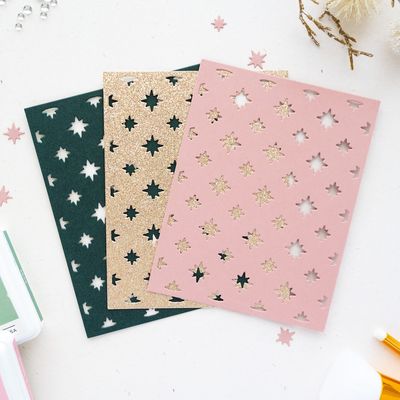 PinkFresh Studio - Seasons of Wonder Collection - Celestial Quilt Coverplate Die - 337126