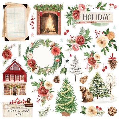 Simple Stories - Simple Vintage Evergreen memories Collection - Card Kit - Makes 8 Cards - 27835