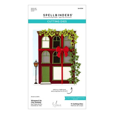 Spellbinders Paper Arts - By Yana Smakula - Wrapped Up City Holiday - Etched Die Set - S$-2574 - 11 pcs