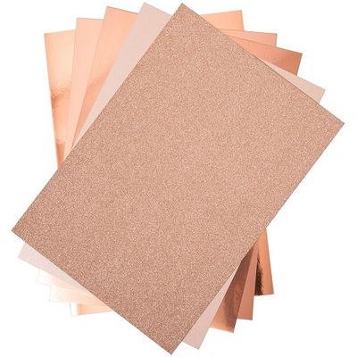 Sizzix - Surfacz Opulent Cardstock Pack -  Rose Gold - 50 sheets - 8.5" x 11" - 664535
