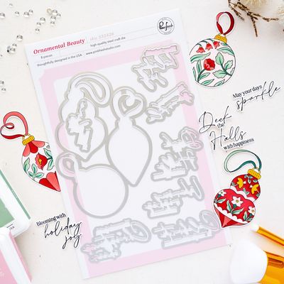 PinkFresh Studio - Seasons of Wonder Collection - Bundle - Ornamental Beauty - Stamp, Stencil &amp; Die - 332326,332426,332526