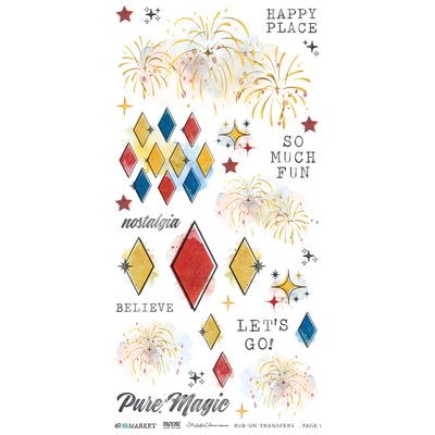 49 &amp; Market - A Michelle Coleman Collection - Mouse &amp; Co - Rub On Transfers - Blendables - 6" x 12" - MMC37678